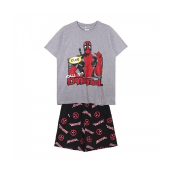 Pijama Deadpool Hombre Gris Pijama Deadpool Hombre Gris