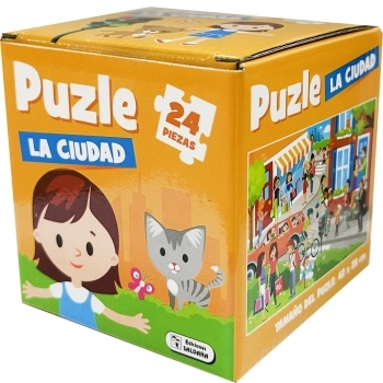 Puzzle Cubo La Ciudad 24 Piezas