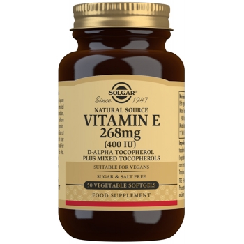 Vitamina E 400 UI (268 mg) - Cápsulas blandas vegetales Vitamina E 400 UI (268 mg) - Cápsulas blandas vegetales