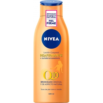 Q10 Loción Corporal Reafirmante + Autobronceadora