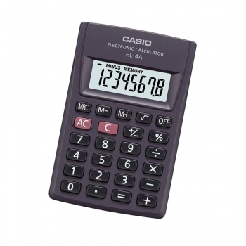 Calculadora Casio HL-4A Gris Resina (8 x 5 cm)