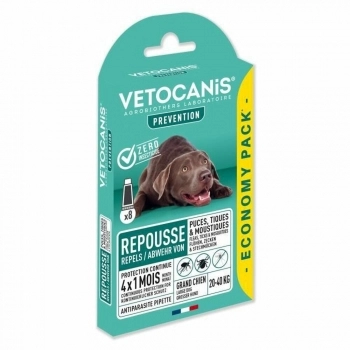 Pipeta para Perros Vetocanis 20-40 Kg 4 Unidades