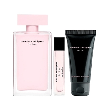 Set Narciso Rodriguez For Her 100ml + 10ml + Body Lotion 50ml