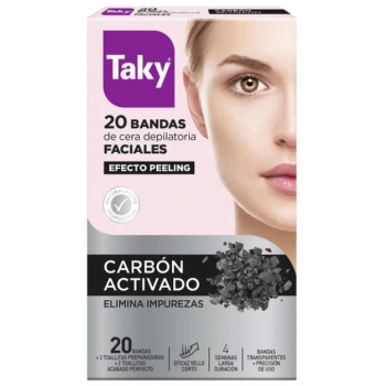 Bandas Depilatorias Faciales Carbón Activado
