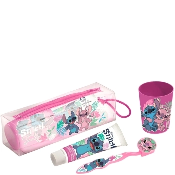 Set Lilo y Stitch Cepillo de Dientes + Vaso + Pasta de Dientes