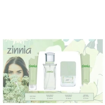 Zinnia 100ml + 30ml + Hand Cream 75ml + Perfumed Body Lotion 75ml