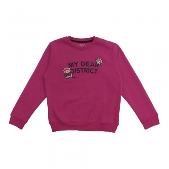 Sudadera sin Capucha Niña Softee Lunar Rosa Fucsia Sudadera sin Capucha Niña Softee Lunar Rosa Fucsia