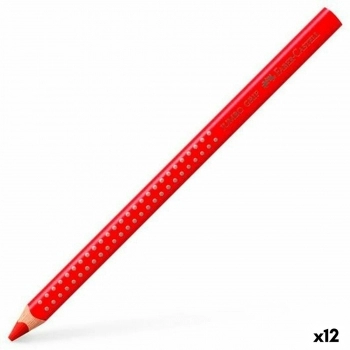 Lápices de colores Faber-Castell Rojo (12 Unidades)