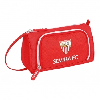 Estuche Escolar con Accesorios Sevilla Fútbol Club Rojo (32 Piezas)
