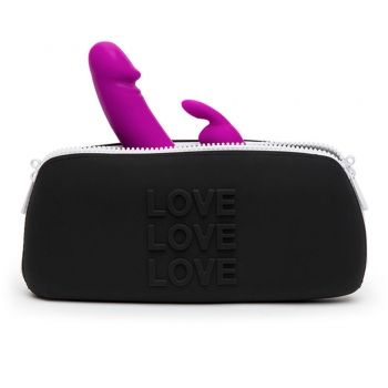 Bolsa de Viaje Happy Rabbit LOVE Medium Black Zip Bolsa de Viaje Happy Rabbit LOVE Medium Black Zip