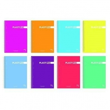 Cuaderno Pacsa Plastipac Multicolor Milimetrado c/m 80 Hojas Din A4 (5 Unidades)