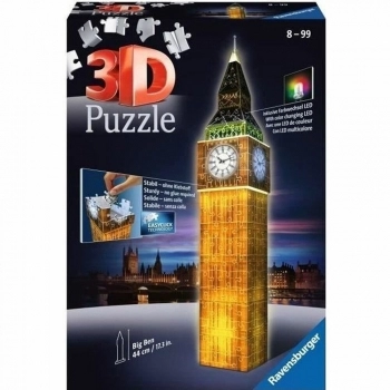 Puzzle 3D Ravensburger Big Ben Night Edition 216 Piezas