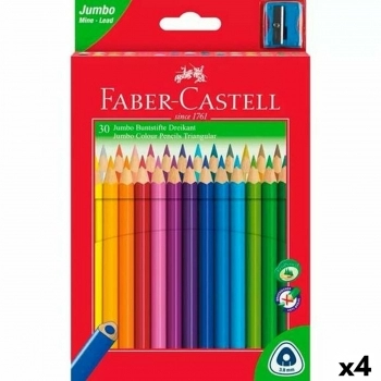 Lápices de colores Faber-Castell Multicolor (4 Unidades)
