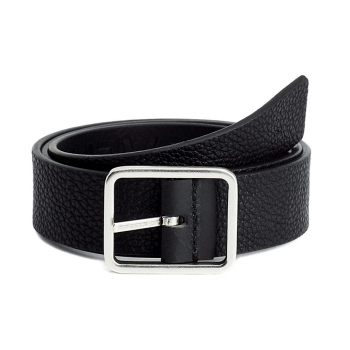 Cinturón Reversible De Cuero Negro Cinturón Reversible De Cuero Negro