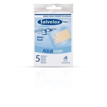 Salvelox med aqua cover aposito adhesivo 5 apositos 76 mm x 54 mm