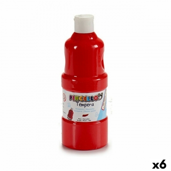 Témperas Rojo 400 ml (6 Unidades)
