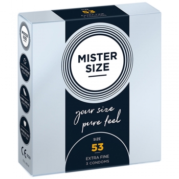 Preservativos Mister Size Extrafinos (53 mm)