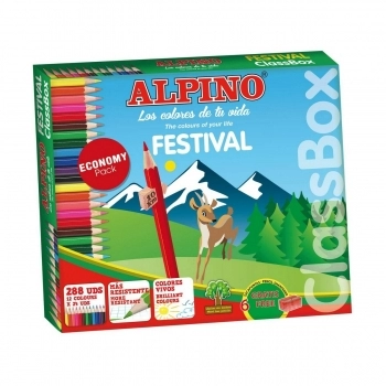Lápices de colores Alpino Festival 288 Unidades