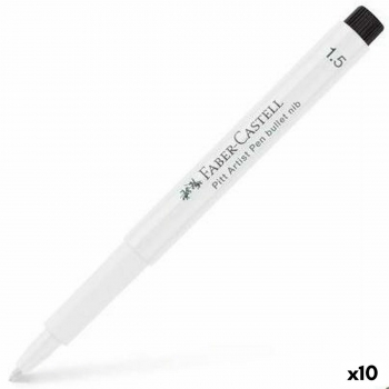 Rotulador permanente Faber-Castell Blanco 10 Unidades