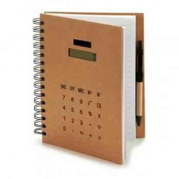 Cuaderno de Notas (2,5 x 21 x 18 cm) Calculadora