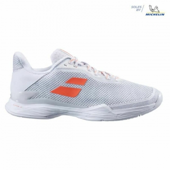 Zapatillas de Padel para Adultos Babolat Jet Tere Clay 42832 Blanco Zapatillas de Padel para Adultos Babolat Jet Tere Clay 42832 Blanco