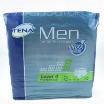 Tena men protective underwear calzoncillo absorb l/4 m/ l 10 u