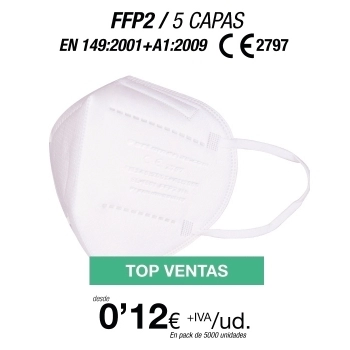 Mascarillas Autofiltrantes FFP2 5 Capas con certificación europea Mascarillas Autofiltrantes FFP2 5 Capas con certificación europea