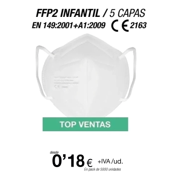 Mascarillas para Niños/as FFP2 Blancas Mascarillas para Niños/as FFP2 Blancas