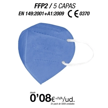 Mascarillas FFP2 Azul Oscuro, con certificación europea Mascarillas FFP2 Azul Oscuro, con certificación europea