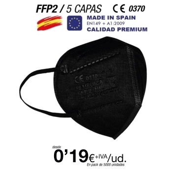 Mascarillas FFP2 Made in Spain Calidad Premium con certificado 0370-5079-PPE/B Mascarillas FFP2 Made in Spain Calidad Premium con certificado 0370-5079-PPE/B