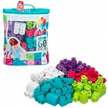 Bloques de Construcción Color Baby Play & Build Multicolor 60 Piezas