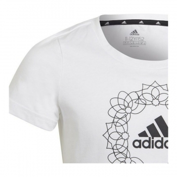 Camiseta de Manga Corta Infantil Adidas Graphic Blanco Camiseta de Manga Corta Infantil Adidas Graphic Blanco