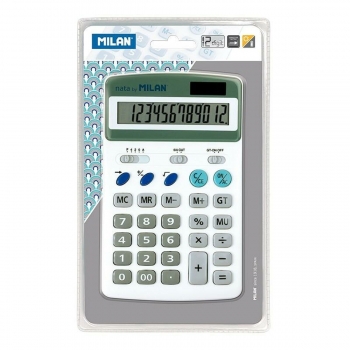Calculadora Milan Blanco (17,5 x 11 x 3 cm)