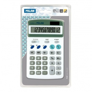 Calculadora Milan Blanco (17,5 x 11 x 3 cm)