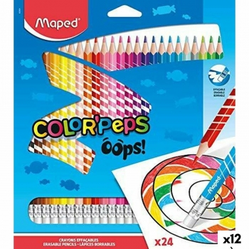 Lápices de colores Maped Color' Peps Multicolor 24 Piezas (12 Unidades)