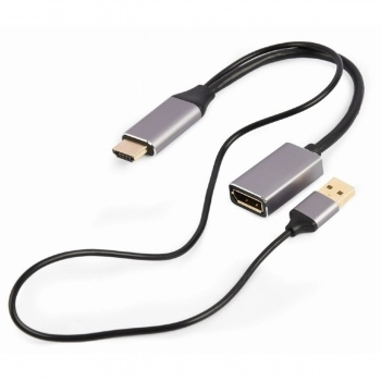 Adaptador DisplayPort a HDMI GEMBIRD A-HDMIM-DPF-02 Negro 4K Ultra HD