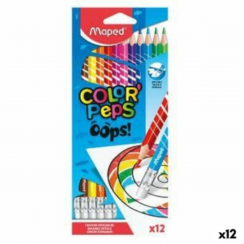 Lápices de colores Maped Color' Peps Multicolor 12 Piezas (12 Unidades) Oops!