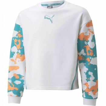 Sudadera sin Capucha Niña Puma Alpha Crew G Blanco Sudadera sin Capucha Niña Puma Alpha Crew G Blanco