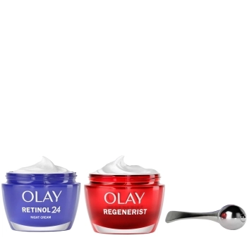 Set Regenerist Crema Día 50ml + Retinol24 Crema Noche 50ml + Masajeador Facial