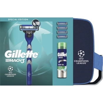 Mach3 Maquinilla + Shave Gel 200ml + 4 Recambios + Neceser