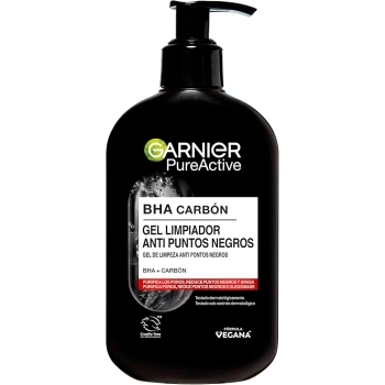 Garnier PureActive BHA Carbón Gel Limpiador Anmti Puntos Negros