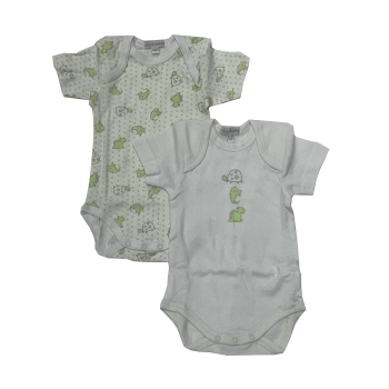 Pack de 2 Bodis D607 Blanco/Verde Pack de 2 Bodis D607 Blanco/Verde