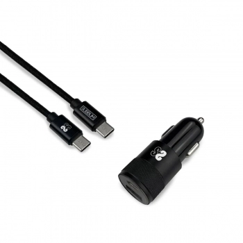 Cargador de Coche USB Universal + Cable USB C Subblim