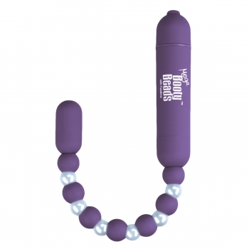 Plug Vibrador Anal PowerBullet Mega Booty Beads with 7 Functions Violet