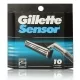 Gillette Sensor 10 Cartuchos Gillette Sensor 10 Cartuchos