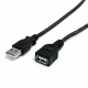 Cable USB Startech USBEXTAA6BK          USB A Negro