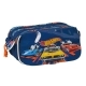Portatodo Triple Hot Wheels Speed club Naranja Azul marino (21,5 x 10 x 8 cm)