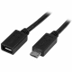 Cable Micro USB Startech USBUBEXT50CM         Negro