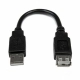 Cable USB Startech USBEXTAA6IN          USB A Negro
