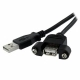 Cable Micro USB Startech USBPNLAFAM3          90 cm Negro